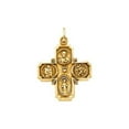 thumbnail image 1 of Picturesongold.Com 14K Yellow Gold Four Way Religious Medal [H] -  About 3/4 inch x 3/4 inch, 1 of 1