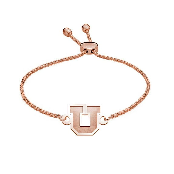 Picturesongold.Com Big U Bracelet Unisex Adult - Rose Gold Plated