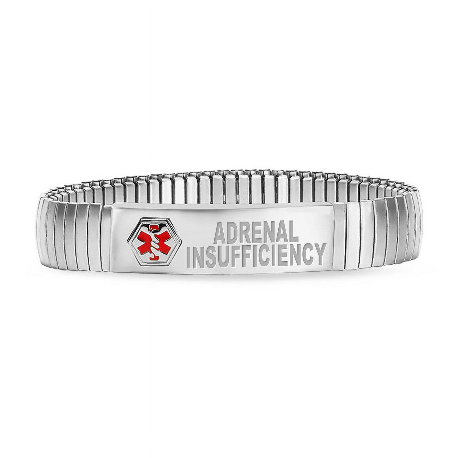 Picturesongold.Com Mens Expansion Adrenal Insufficiency Bracelet - Stainless Steel