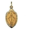 thumbnail image 1 of Picturesongold.Com Miraculous Medal Necklace Pendants - 1/2 inch wide x 3/4 inch tall - Yellow Gold, 1 of 4