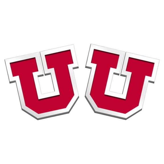 Picturesongold.Com Pair of Color Enamel Big U Cuff Links Unisex Adult - Sterling Silver