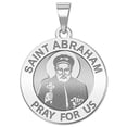 thumbnail image 1 of Picturesongold.Com Saint Abraham Religious Medal - - 2/3 inch Size of Dime, Sterling Silver, 1 of 7