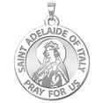 thumbnail image 1 of Picturesongold.Com Saint Adelaide of Italy Religious Medal Pandant - 2/3 inch Size of Dime, Sterling Silver, 1 of 2