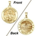 thumbnail image 1 of Picturesongold.Com Saint Adjutor Doubles Sided Male Adult Swimmer Religious Med-1 in 14K Yellow Gold, 1 of 8