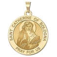 thumbnail image 1 of Picturesongold.Com Saint Catherine Religious Necklace Pendants Adult-3/4in Nickel-14K Yellow Gold, 1 of 7