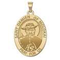 thumbnail image 1 of Picturesongold.Com Saint Damien of Molokai Religious Medal Female Adult-3/4 x 1 inch 14K Yellow Gold, 1 of 7
