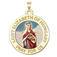 thumbnail image 1 of Picturesongold.Com Saint Elizabeth of Hungary Religious Medal Female Adult 1 inch 14K Yellow Gold, 1 of 4