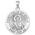 thumbnail image 1 of Picturesongold.Com Saint Felix Nola Religious Necklace Pandants Female-2/3 inch Dime-Sterling Silver, 1 of 7