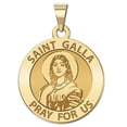 thumbnail image 1 of Picturesongold.Com Saint Galla Religious Medal Necklace Pendants Adult 1 in Quarter -14K Yellow Gold, 1 of 7