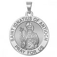 thumbnail image 1 of Picturesongold.Com Saint Ignatius of Antioch Religious Medal Necklace Pendants - 2/3 inch Size of Dime, Sterling Silver, 1 of 6