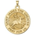thumbnail image 1 of Picturesongold.Com Saint James Religious Medal Necklace Pendants Adult-1 in Quarter-14K Yellow Gold, 1 of 7