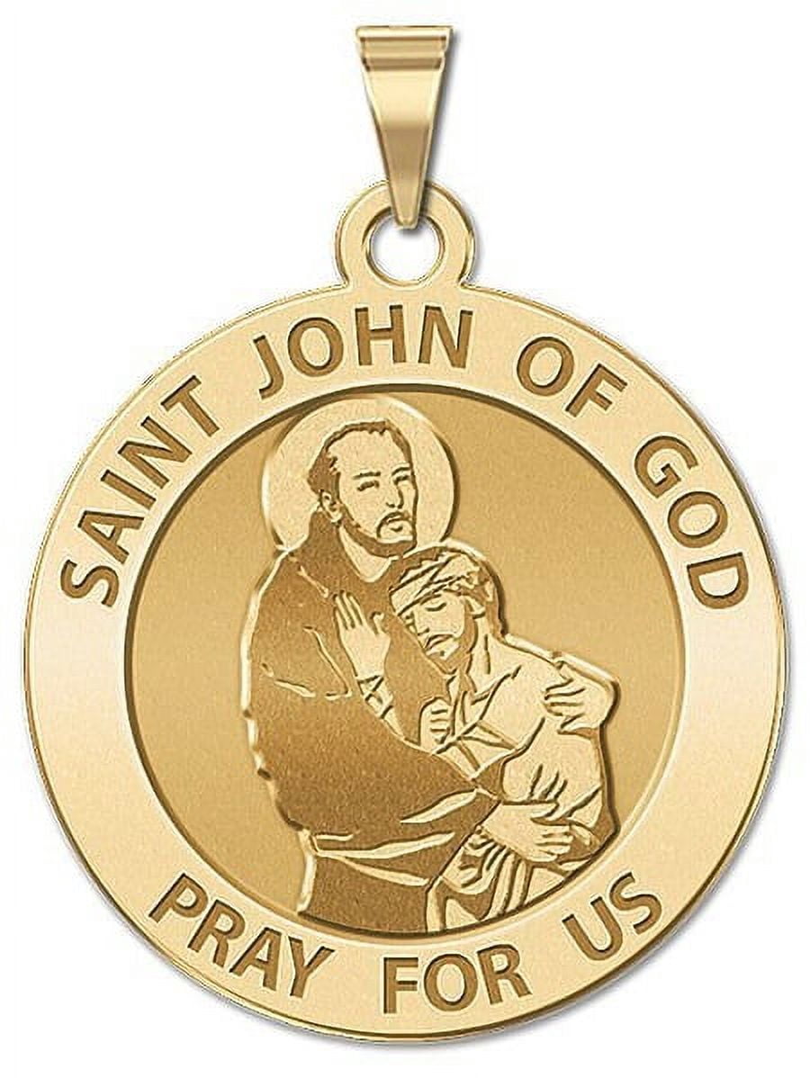 PicturesOnGold.com 14K Yellow Gold Saint John of God Religious Medal ...