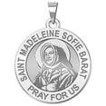 thumbnail image 1 of Picturesongold.Com Saint Madeleine Sofie Barat Medal - 2/3 inch Size of Dime, Solid 14K White Gold, 1 of 8
