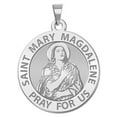 thumbnail image 1 of Picturesongold.Com Saint Mary Magdalene Religious Medal Pandant - 1 inch Size of a Quarter in Sterling Silver, 1 of 6
