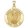 thumbnail image 1 of Picturesongold.Com Saint Raphael Religious Medal Necklace Pendants Adult-10k Yellow Gold-2/3x2/3Inch, 1 of 8