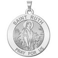 thumbnail image 1 of Picturesongold.Com Saint Ruth Round Religious Medal Female Adult - 3/4 in Nickel -Sterling Silver, 1 of 4