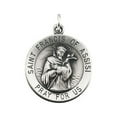 thumbnail image 1 of PicturesOnGold.com St. Francis Of Assisi Necklace Pendants Medal Unisex Female Adult - 14K Yellow Gold / 18.00 mm / 1.59 Dwt, 1 of 1