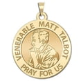 thumbnail image 1 of Picturesongold.Com Venerable Matt Talbot - 3/4 inch Size of a Nickel in Adult Solid 14K Yellow Gold, 1 of 5