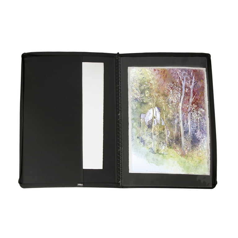 Portfolio 18x24 with Sleeves, Art Portfolio Binder, Presentation Book 30  Clear Pockets Sleeves, Art Portfolio 18 x 24 in