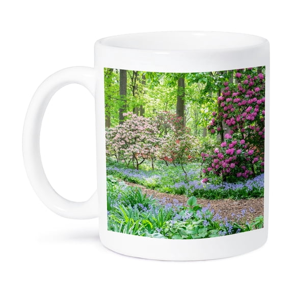 3drose, Picturesque Path Through Azalea Woods, Winterthur, Delaware, Usa, 11oz Mug