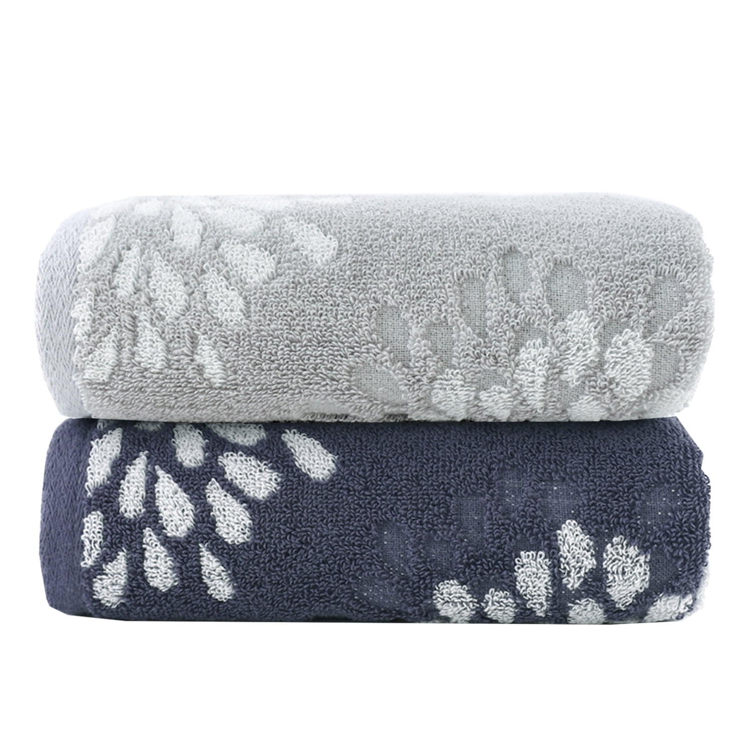 Beisseid Hanging Kitchen Towels Daisy Flower Hand Towels with Loop Floral  Indigo Blue Hand Dish Towel Absorbent Tea Towels 1 Pc