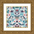 thumbnail image 1 of Piddix 26x26 Gold Ornate Wood Framed with Double Matting Museum Art Print Titled - Butterfly Garden, 1 of 4