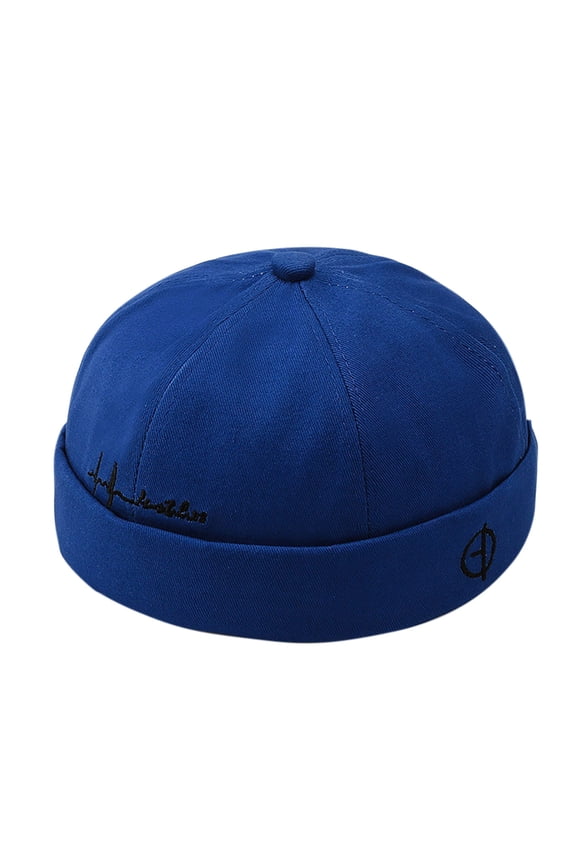 Dome Brimless Hats for Women Men Sailor Docker Beanie Cap Hip Hop Hats & Men's Brimless Hat Adjustable Street Casual Lovers Cap Lovers No Visor Cap