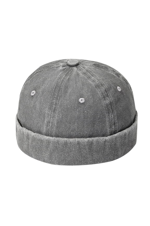 Brimless Hats for Women Men Sailor Docker Beanie Cap Hip Hop Hats & Men's Brimless Hat Adjustable Street Casual Lovers Cap Lovers No Visor Cap