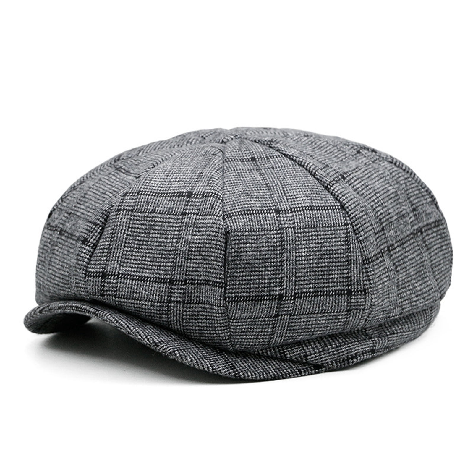 LADYBRO 2Pack Adjustable Newsboy Hats for Men Flat Cap Mens Irish Cabbie Gatsby Tweed Ivy, 004 Brown grey 2pack, S-M : Buy Online at Best Price in KSA - Souq is now
