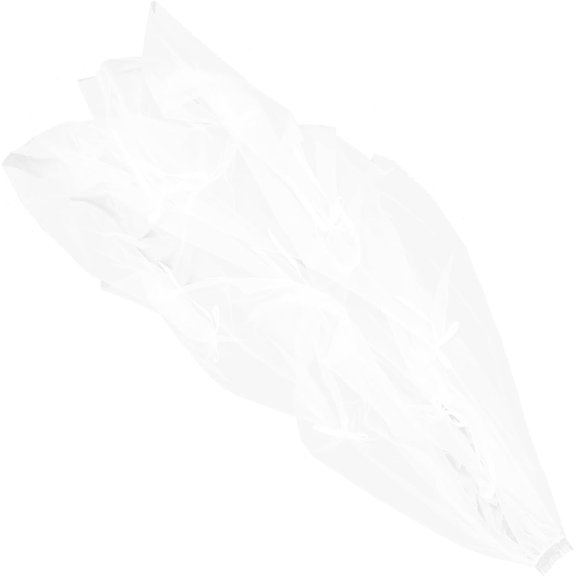 Pidzorl Wedding Bow Veil Single Layer Bridal Tulle with Comb Ivory White for Brides Outdoor and Church Ceremony Accessories