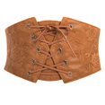thumbnail image 1 of Pidzorl Women's Renaissance-Inspired Corset Belt, Elastic Wide Waist Belt for Dresses and Outfits, 1 of 8