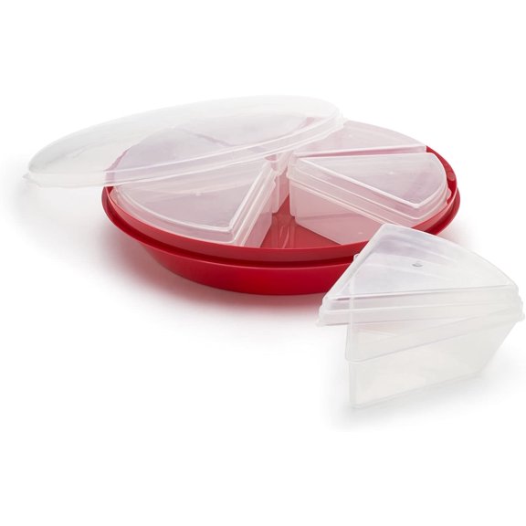 Pie Carrier and Saver With Lid, Saves up to 10" Pies, Includes 6 Pie Slice Containers