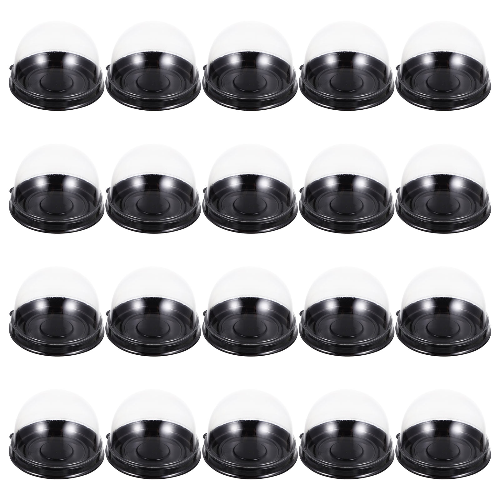 Pie Container Clear Plastic 100 Pcs Cake Box Packing Mini Small Cupcake Cases