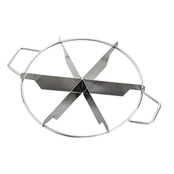 Pie Cutter 10.2 Inches Diameter Stainless Steel Pie Slicer Rust Proof Cake Divider with Side Handle Pie Cutter Press for Commercial Home(6 Cut)