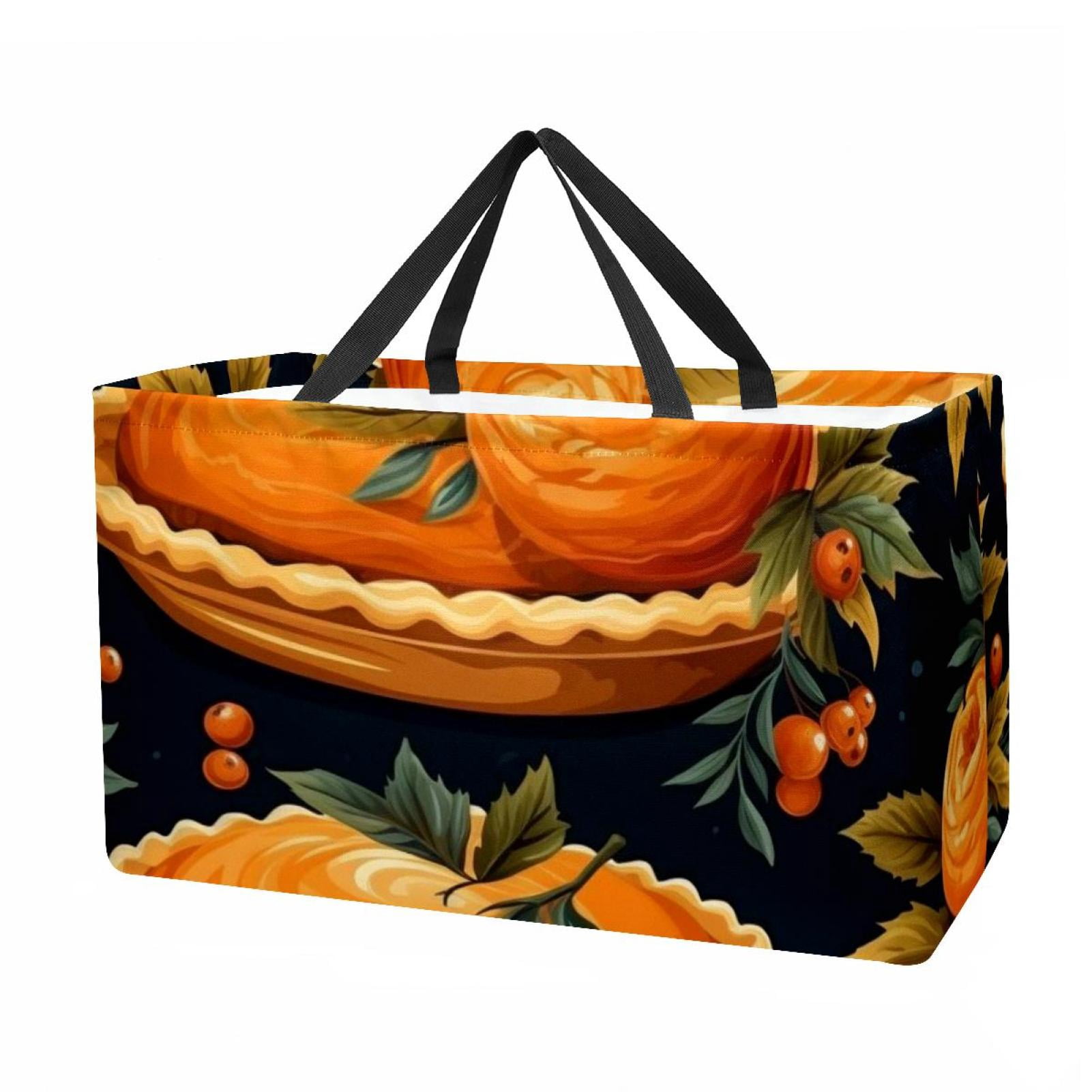 Pie Large Foldable Oxford Cloth Picnic Basket - Versatile Shopping ...