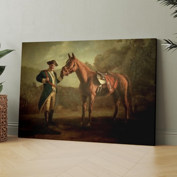 Pie-O-My Painting Sopranos: Tony with Horse Napoleon Canvas Wall Art Print