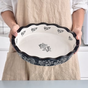 Pie Pan Ceramic Pie Dish Pie Plate Deep Dish Pie Pan Non-Stick Pie Pans for Baking Pie Pans Pie Dishes