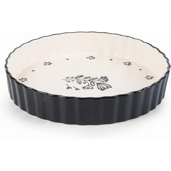 Pie Pan Tart Pan Quiche Ceramic Pie Dish Pie Plate Tart Pans 9 inch Deep Dish Pie Pan Quiche Pan