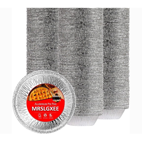 Pie Pans 4 Inch,Mini Pie Tins Disposable Aluminum Foil Tart/ Pie Pans for Baking Easily Stack & Store, Freeze & Reheat