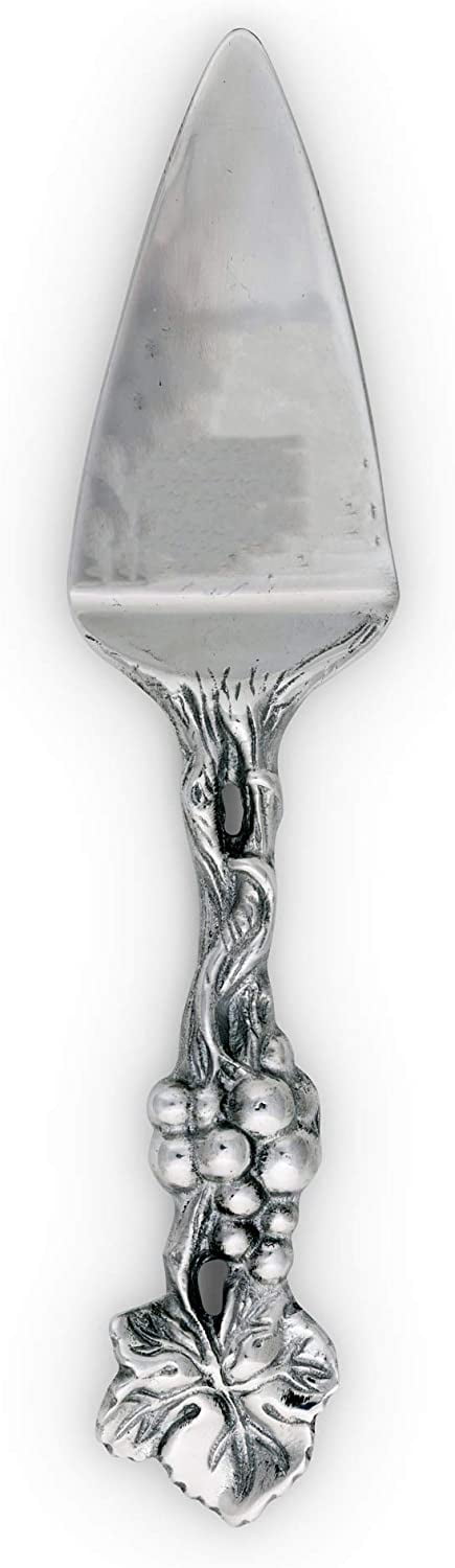 Arthur Court 12" Aluminum Serving Bowl - Hand-Polished Grape Pattern, Sand Casted, Tarnish-Free