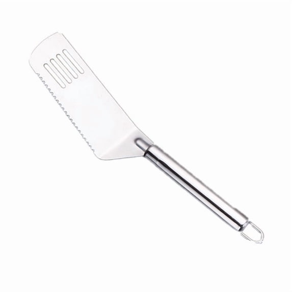 Pie Server Serrated and Cake Cutter - 9.8in Stainless Steel Pie Server Angled Icing Spatula, FlatwareCake Cutter