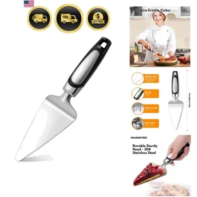 Pie Server Spatula Stainless Steel, Pie Cutter Cake Cutter Slicer, Cake Serve...