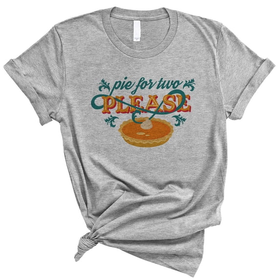Pie for Two Please Shirt Unisex X-Large Grey