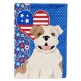 thumbnail image 1 of Piebald English Bulldog USA American Flag Garden Size, 1 of 5