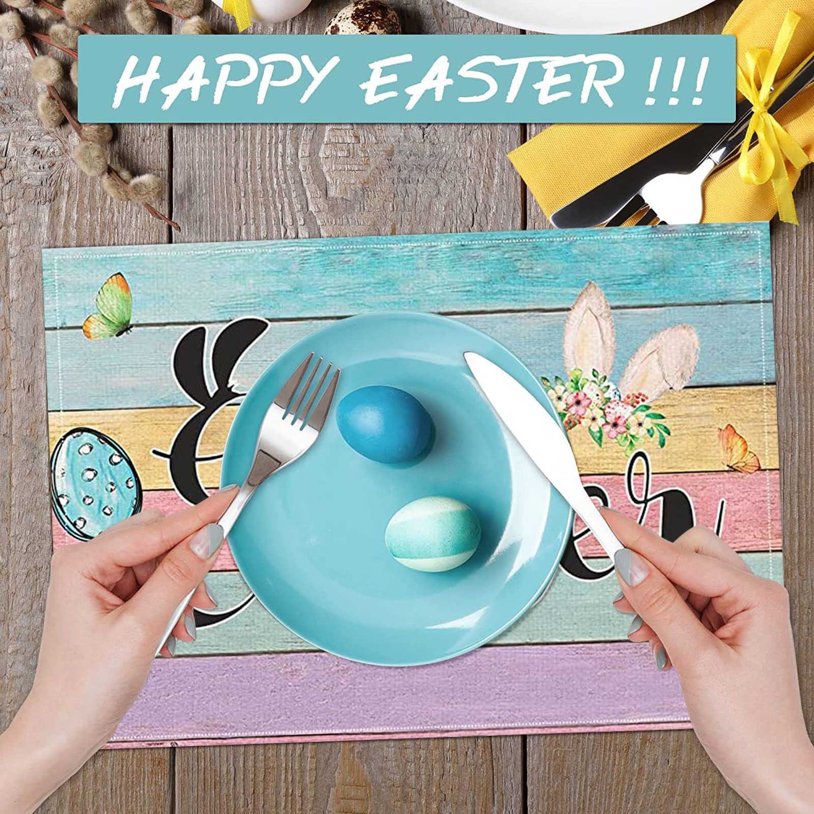 Piebxs For Home Easter Feast Table Placemats Dress Up Place MATS For