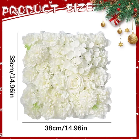 A Piece Of Artificial Flower Handmade Roll Up Fabric Flower Wall Artificial Flower Wall Panels Rose Wedding 3D Flower Wall For Bridal Wedding Background Decor