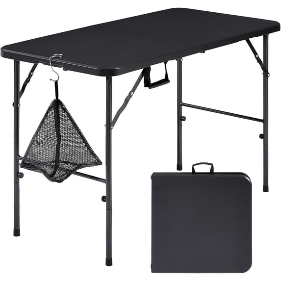 Piece Folding Card Table Square and Chairs Set Legs &; Portable for Indoor/Outdoor Picnic &; Dark Grey