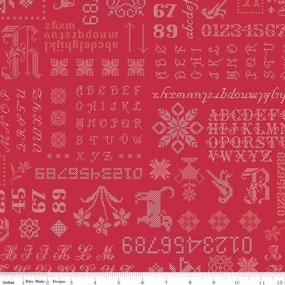 Piece & Plenty Sampler Berry Cotton Fabric
