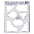 thumbnail image 1 of Piece Preview III – Fabric Viewing and Marking Template. Great Tool for Selecting Fabrics and Determining Designs for Quilting., 1 of 3