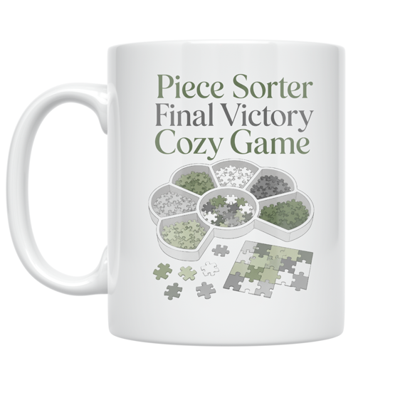 Piece Sorter Final Victory Puzzle Design - Puzzle Enthusiast - 11 oz Ceramic Coffee Mug
